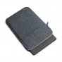 Чехол-папка-футляр-конверт MyPads Tela для планшета AGM Pad T2 из ультра-прочного плотного, качественного холста, с кармашком для смартфона, наушников и аксессуаров темно-серый