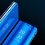 Чехол-книжка MyPads для Samsung Galaxy S9 Plus с дизайном Clear View Cover с полупрозрачной пластиковой крышкой с зеркальной поверхностью синий