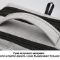 Рюкзак-сумка MyPads M63-012 из нейлоновой непромокаемой ткани для ноутбука Dell Asus Acer Lenovo HP Xiaomi диагональю 17"/17.3"/18 дюймов с расширением  многофункциональный износостойкий подходит для деловых поездок путешествий серого цвета 