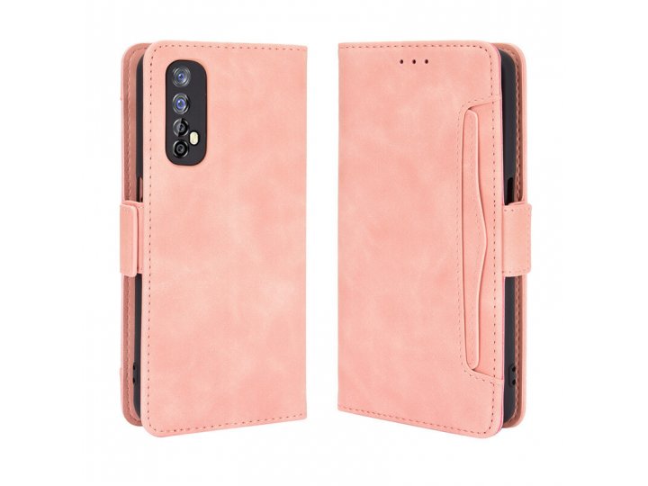Защитный кожаный чехол MyPads для смартфона Realme 7 Pro..