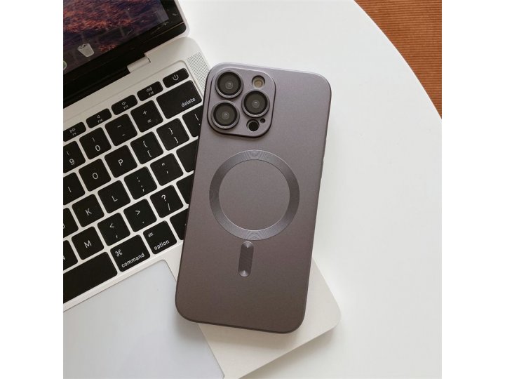 Magsafe Магнитный чехол MyPads для iPhone 13 со стеклом для объектива камеры..