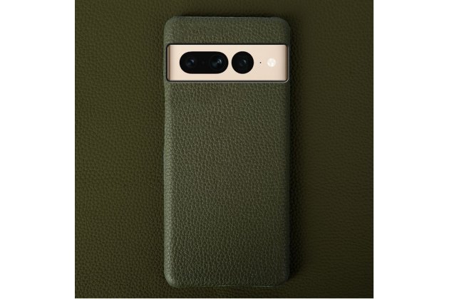 Чехол MyPads для телефона Pixel 7 из натуральной кожи в деловом стиле