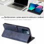 Чехол-книжка MyPads для Honor 30S / Huawei P40 Lite 5G /Nova 7 SE / Хонор 30s телячья кожа (синий)