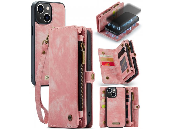 CaseMe Чехол-кошелек MyPads для Apple iPhone 13 - Стильный дизайн, магнитное крепление, максимальная защита..
