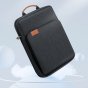Вместительная водонепроницаемая широкая сумка-чехол MyPads Capiente для планшета Irbis TZ03 , с несколькими большими и маленькими отделениями и удобным наплечным ремнем, черная