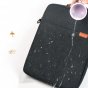 Вместительная водонепроницаемая широкая сумка-чехол MyPads Capiente для планшета Irbis TZ03 , с несколькими большими и маленькими отделениями и удобным наплечным ремнем, черная