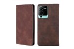 Чехол-книжка MyPads для Vivo S15e / Виво S15e мягкое прикосновение (коричневый)