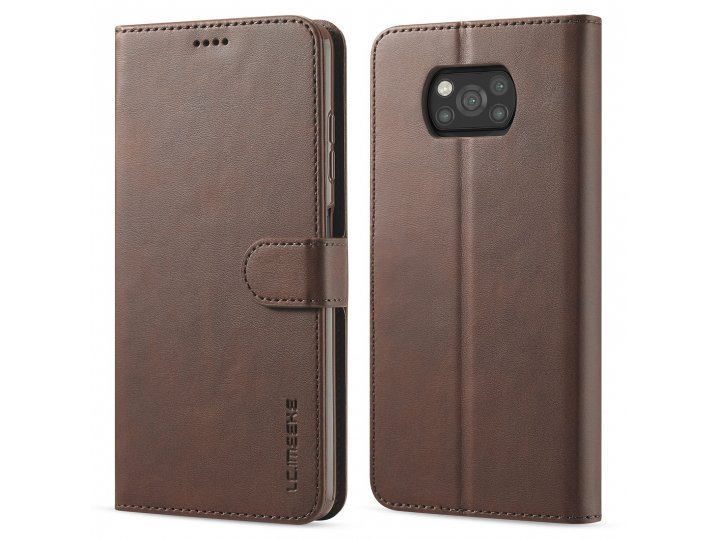 Кожаный книжный чехол LCIMEEKE / MyPads для Xiaomi Poco X3/X3 Pro/Poco X3 NFC (Сяоми Поко Х3 Про/Поко Х3 НФС) ..