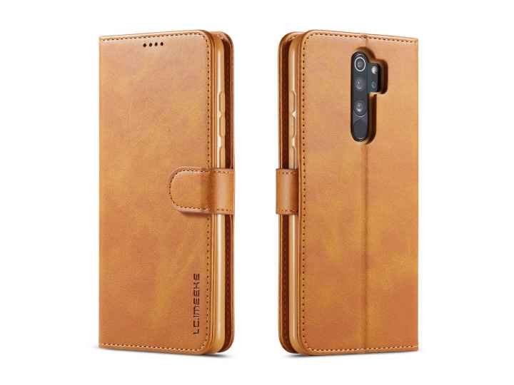 Кожаный книжка чехол LCIMEEKE / MyPads для Xiaomi Redmi Note 8 Pro (Редми Нот 8 Про) с визитницей из экокожи..