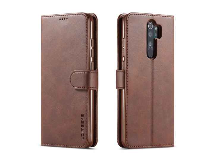 Кожаный книжка чехол LCIMEEKE / MyPads для Xiaomi Redmi Note 8 Pro (Редми Нот 8 Про) с визитницей из экокожи..
