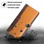 Чехол-книжка MyPads для
 Vivo X60 Pro / Виво X60 Про,смешать два цвета (желтый + коричневый)