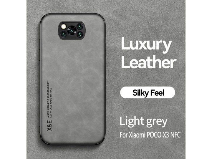 Кожаный чехол MyPads для Xiaomi POCO X3 / X3 NFC (Сяоми / Ксиаоми Поко X3 / X3 NFC) с защитой камеры и авто-де..
