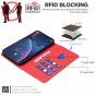 Чехол книжка MyPads для Honor X8b (Хонор Х8b) с RFID-блокировкой, в виде бумажника