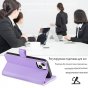 Чехол-книжка MyPads для
 Apple iPhone 11 Pro / Айфон 11 Про несколько карманов для карт,со 2 шнурком (Длинный +короткий),фиолетовый