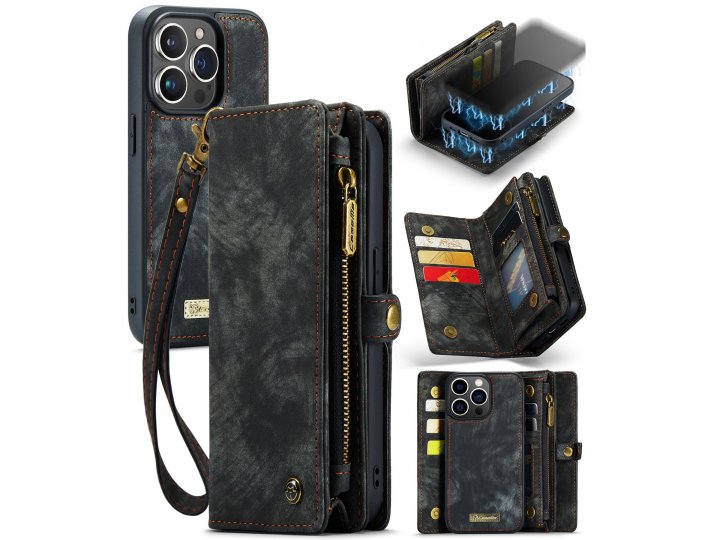 CaseMe Кошелек-чехол для iPhone 14 Pro Max MyPads, магнитный дизайн..