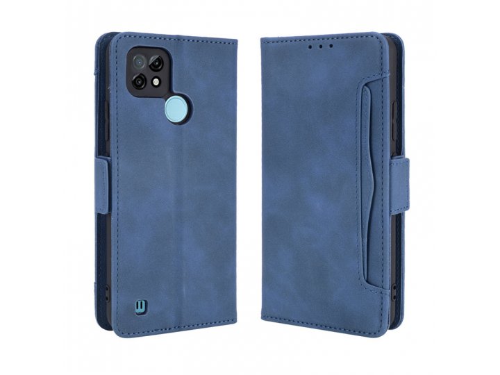 Защитный кожаный чехол MyPads для смартфона realme C21..