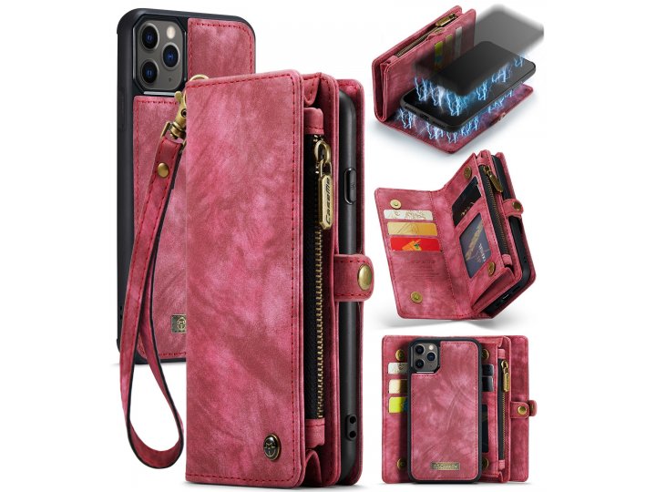 CaseMe Чехол-кошелек MyPads для iPhone 11 Pro - Стильный дизайн, магнитное крепление, максимальная защита..