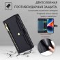 Чехол-книжка MyPads для
 Samsung Galaxy S9 Plus SM-G965F / Самсунг S9+ несколько карманов для карт,со 2 шнурком (Длинный +короткий),черный