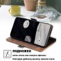 Чехол-книжка MyPads для
 Vivo X60 Pro / Виво X60 Про,смешать два цвета (желтый + коричневый)