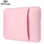 Чехол-папка-футляр-конверт на молнии MyPads M146-285 для ноутбуков Lenovo Xiaomi  MSI Macbook 11.6/12.1/12.5/12.6/13.3/14.1/15.4/15.6/16 из качественной хлопковой ткани с отделением для планшета розовая