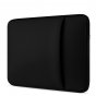 Чехол-папка-футляр-конверт на молнии MyPads M146-287 для ноутбуков Lenovo Xiaomi  MSI Macbook 11.6/12.1/12.5/12.6/13.3/14.1/15.4/15.6/16 из качественной хлопковой ткани с отделением для планшета черная