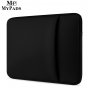 Чехол-папка-футляр-конверт на молнии MyPads M146-287 для ноутбуков Lenovo Xiaomi  MSI Macbook 11.6/12.1/12.5/12.6/13.3/14.1/15.4/15.6/16 из качественной хлопковой ткани с отделением для планшета черная