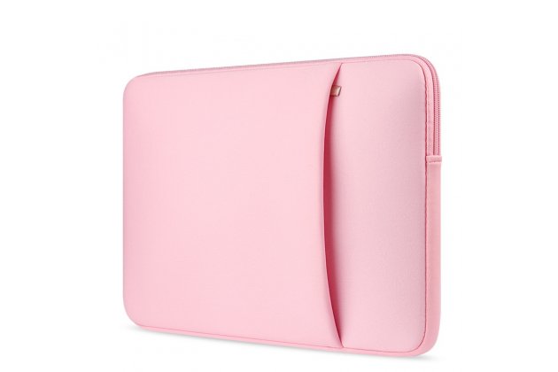 Чехол-папка-футляр-конверт на молнии MyPads M146-285 для ноутбуков Lenovo Xiaomi  MSI Macbook 11.6/12.1/12.5/12.6/13.3/14.1/15.4/15.6/16 из качественной хлопковой ткани с отделением для планшета розовая