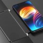 Чехол-книжка MyPads Clear View Cover для Xiaomi POCO X3 / X3 NFC / X3 Pro с полупрозрачной пластиковой крышкой с зеркальной поверхностью черный