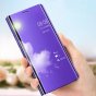Чехол-книжка MyPads Clear View Cover для Xiaomi POCO X3 / X3 NFC / X3 Pro с полупрозрачной пластиковой крышкой с зеркальной поверхностью черный