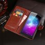 Фирменный чехол-книжка для ZTE Blade L8/ZTE Blade A3 (2019)/ZTE A31 lite из качественной импортной кожи с подставкой застёжкой и визитницей коричневый