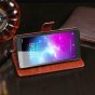 Фирменный чехол-книжка для ZTE Blade L8/ZTE Blade A3 (2019)/ZTE A31 lite из качественной импортной кожи с подставкой застёжкой и визитницей коричневый