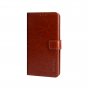 Фирменный чехол-книжка для ZTE Blade L8/ZTE Blade A3 (2019)/ZTE A31 lite из качественной импортной кожи с подставкой застёжкой и визитницей коричневый