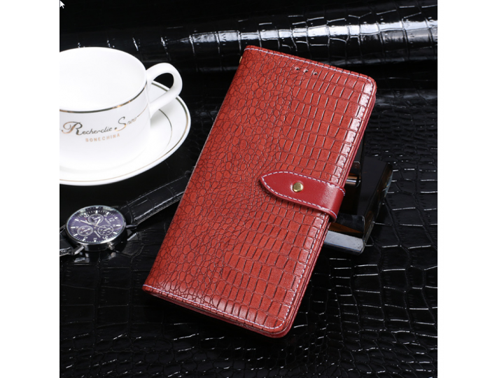 Фирменный роскошный эксклюзивный чехол для ZTE Blade L8/ZTE Blade A3 (2019) с фактурной прошивкой рельефа кожи..