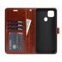 Фирменный чехол-книжка для ZTE Blade 20smart из качественной импортной кожи с подставкой застёжкой и визитницей черный