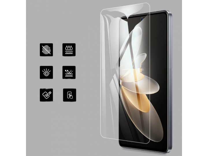 3D/5D защитное изогнутое стекло MyPads 5D Forti Glass для Vivo S16e / V27e с закругленными изогнутыми краями к..