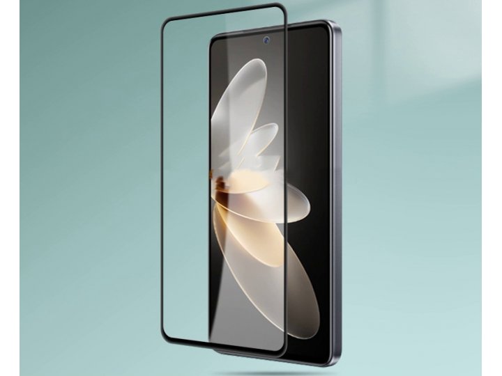 3D/5D защитное изогнутое стекло MyPads 5D Forti Glass для Vivo S16e / V27e с закругленными изогнутыми краями к..