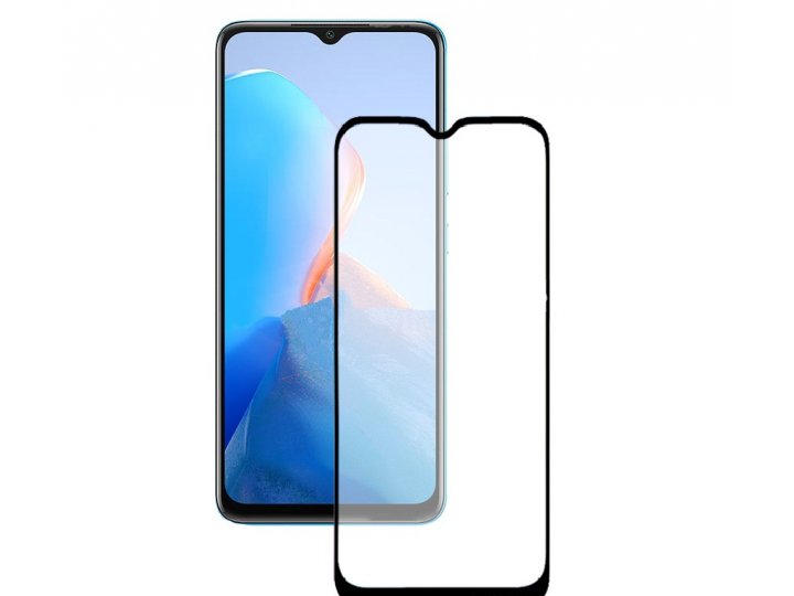3D/5D защитное изогнутое стекло MyPads 5D Forti Glass для Infinix Smart 7 HD с закругленными изогнутыми краями..